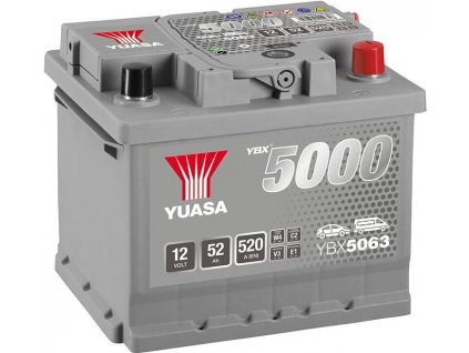9038 autobaterie yuasa ybx5063 12v 50ah