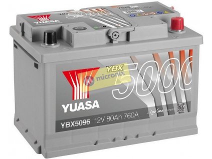 9044 autobaterie yuasa ybx5096 12v 80ah