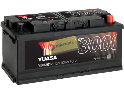 9782 autobaterie yuasa ybx3017 12v 90ah