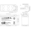 8633 akumulator csb ups12580 f2 12v 96 7w 5min