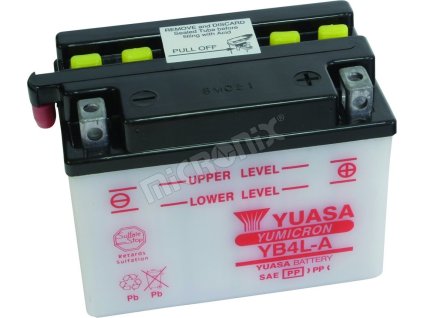Motor akkumulátor YUASA YB4L-A (12V 4Ah)