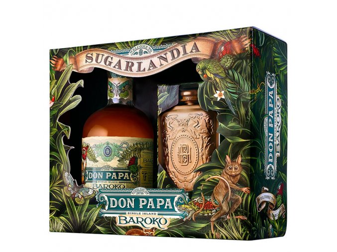 4500 don papa baroko hip flask gift box 1