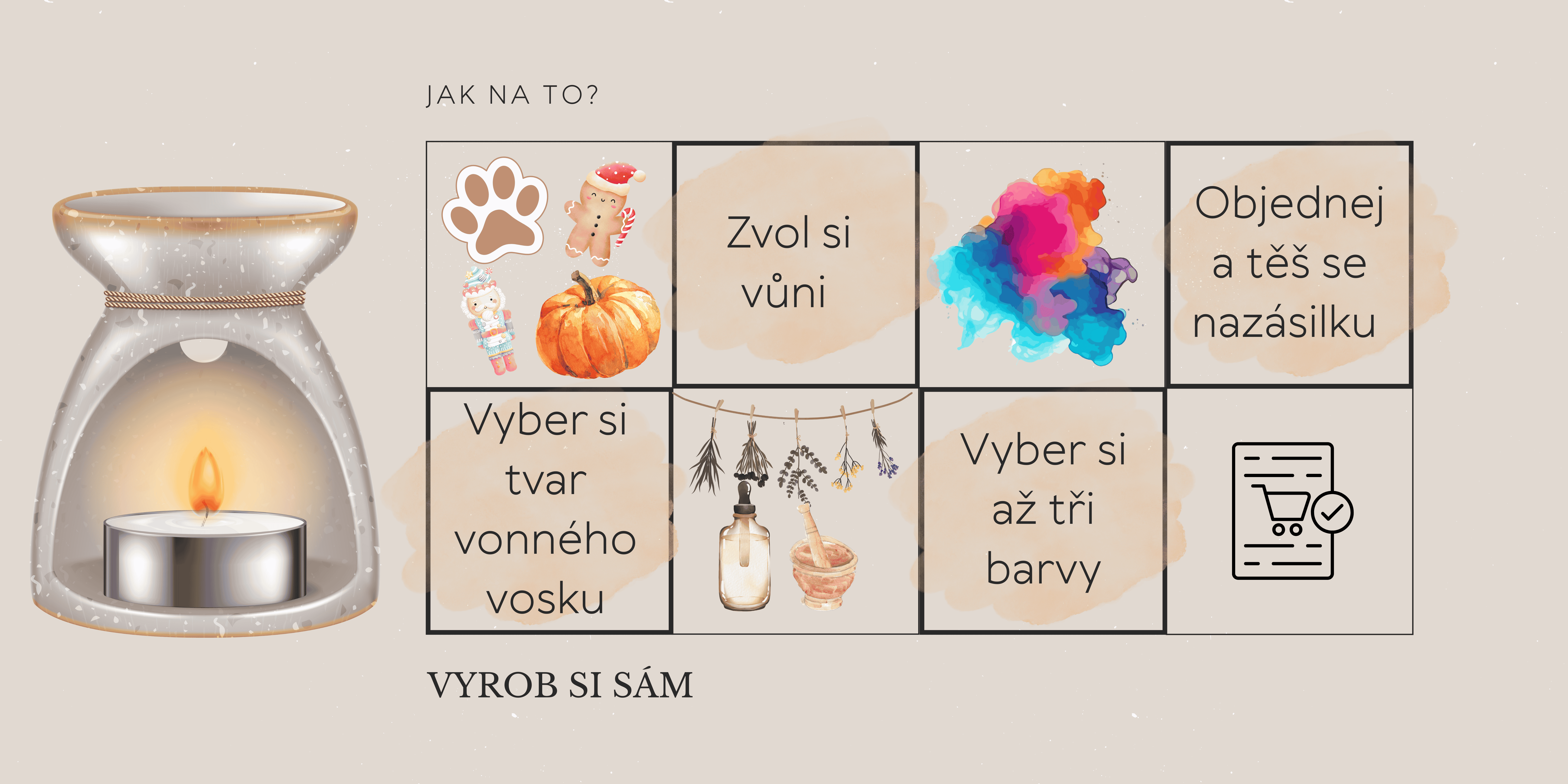 Postup výroby vlastního vonného vosku