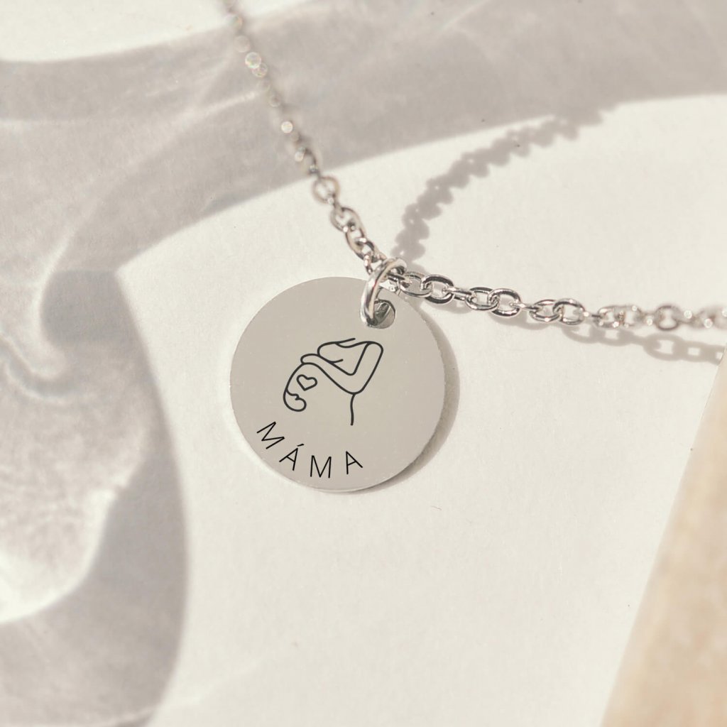 Personalizovaný náhrdelník Mateřská láska, Chirurgická ocel