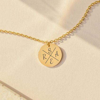 Dámský personalizovaný náramek s medailonkem, vlastní text na přání, chirurgická ocel