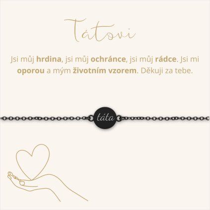 Řetízkový náramek pro TATÍNKA
