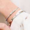 Bangle personalizovaný náramek s textem na přání, chirurgická ocel