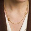 Midorini rosegold personalizovany nahrdelnik s pismenky