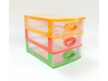 Fiókos tároló 3 fiókkal