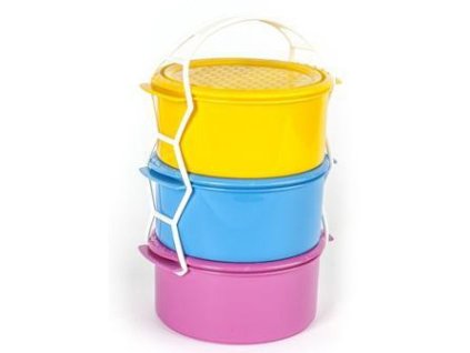 Szines ételhordó 3 részes