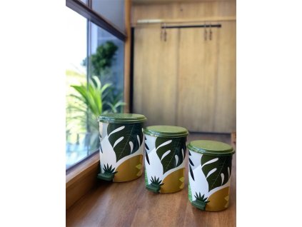 Dekor mintas pedalos szemetes szett 3 reszes