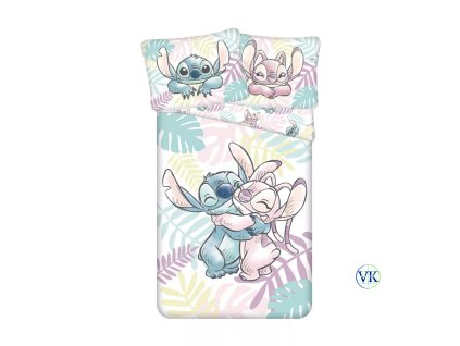 Stitch és Angel ölelkezős ágyneműhuzat szett felülnézetből