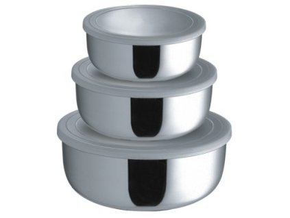 3651 rozsdamentes acel talkeszlet muanyag fedellel 3 reszes 14 16 18 cm