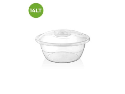 Kelesztőtál tetővel átlátszó – 4,5L és 14L (Fajta 14 L)