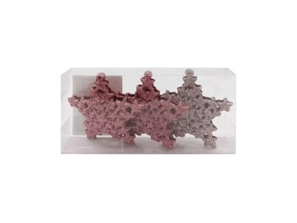Noelle csillogó rózsaszín csillagdísz 3D formában – mienkleszel.hu
