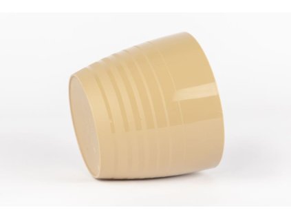 Cappuccino színű Kaspó Silvia 0,5 literes műanyag kivitelben, 10 cm átmérővel