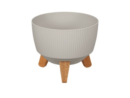 Kaspó Nostalgia 3 lábú 24cm szürke