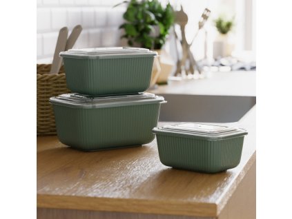 Ételtároló 3 részes szett 0,6/1,1/1,8L