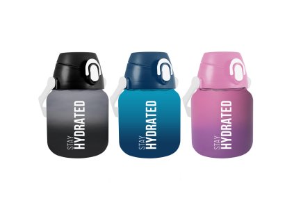 1,4L színes BPA-mentes kulacs – fekete–szürke változat