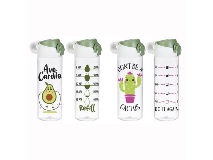 kulacs avokádó mintával – 750 ml – „Avo Cardio”