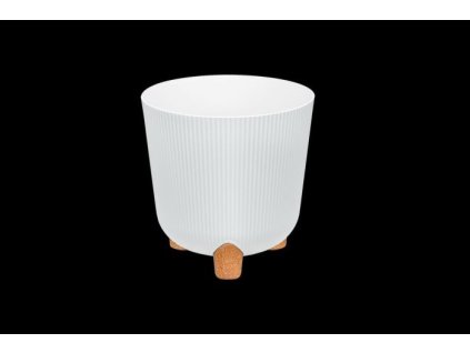 Kaspó Nostalgia magas 3 lábú 25cm fehér színben