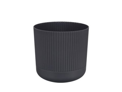 Kaspó Nostalgia alátéttel 1,8L antracit színben