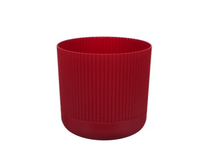 Kaspó Nostalgia alátéttel 4L bordó színben