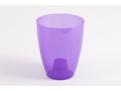 Átlátszó levendula orchidea kaspó Miltonia 1,58 literes kivitelben