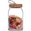 Tárolóüveg fa tetővel 860ml