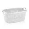 Ruháskosár kötött mintás 35L fehér