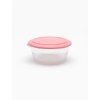 tupperware elegancia tál rózsaszín fedéllel