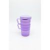 tupperware újhullám pohár 330 ml lila fedeles füllel