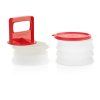 Tupperware hamburger formázó piros fogantyúval