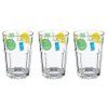 Medina Tropical vizespohár szett 3 db 380 ml trópusi mintával