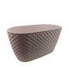 Ovális Kötött mintás kaspó barna