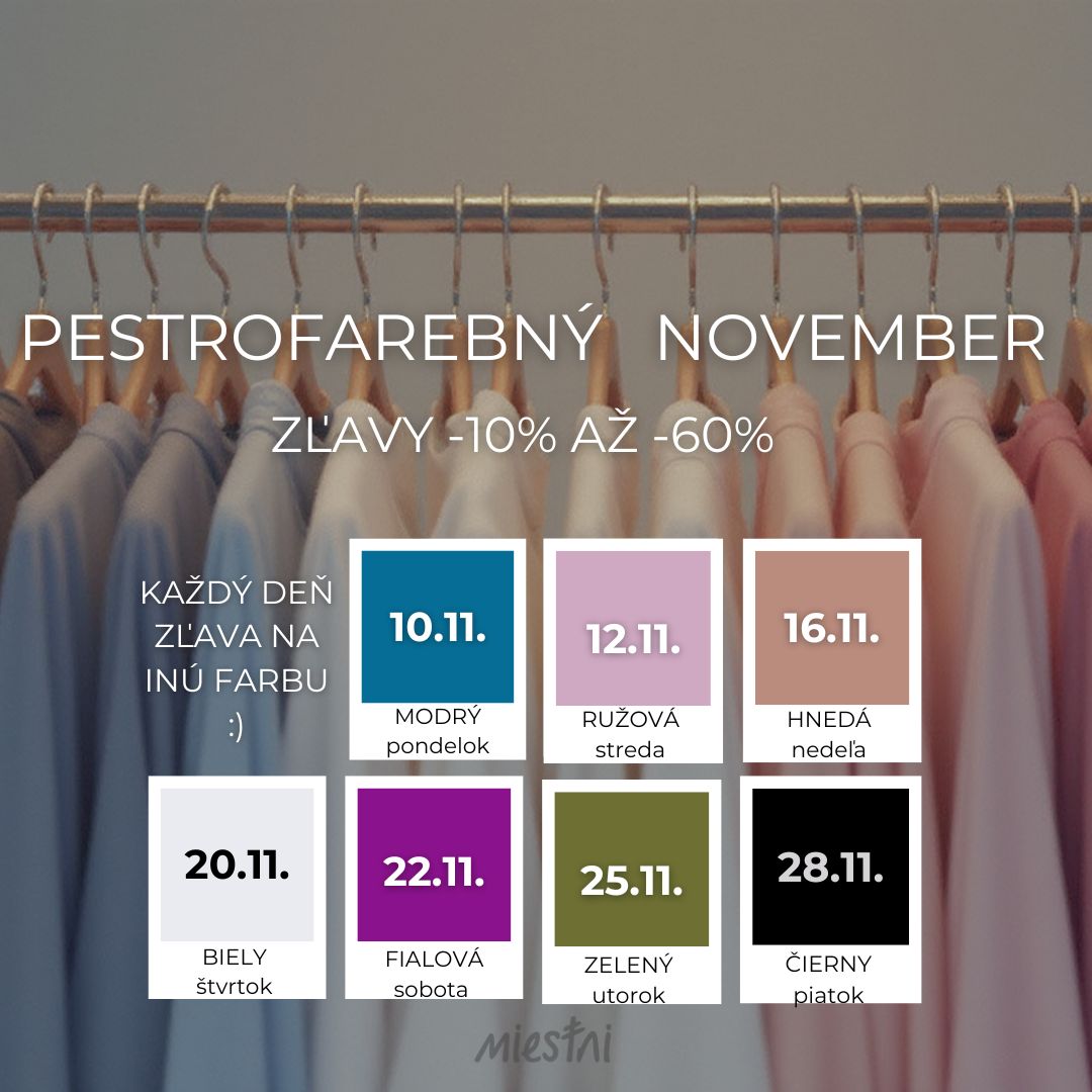 Pestrofarebný november: keď farby rozžiaria chladné dni