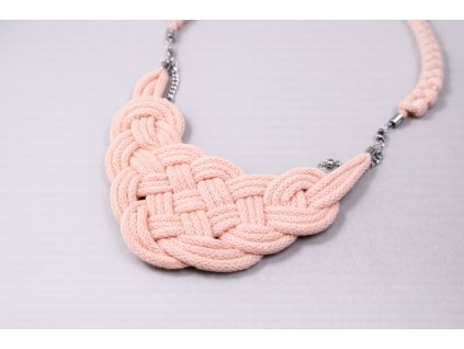 PLETENÝ NÁHRDELNÍK PERFECT MATCH (PEACH)