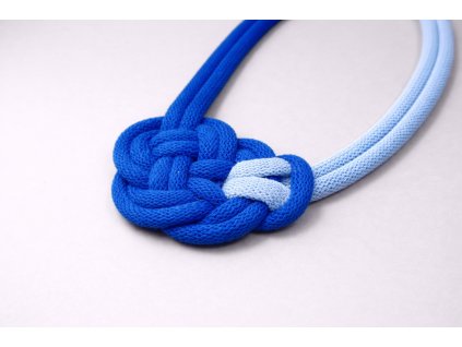 PLETENÝ NÁHRDELNÍK TWO-TONE (MODRÝ) | UZLI