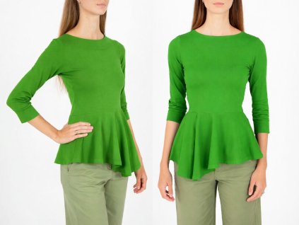 DÁMSKE BAVLNENÉ TRIČKO SARA (ZELENÉ) | MIESTNI