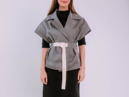 DÁMSKE KRÁTKE SAKO BYSTRÍK (ŠEDÉ) | MIESTNI