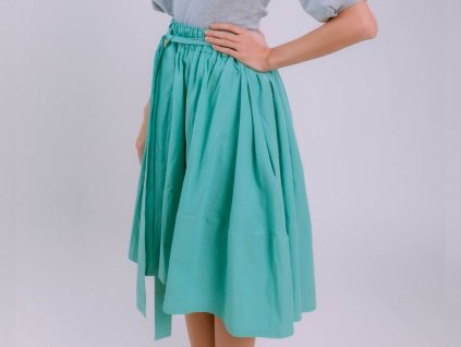 BAVLNENÁ SUKŇA NINA (ZELENÁ) | MIESTNI