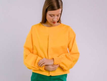 BAVLNENÁ BLÚZKA OLÍVIA (ŽLTÁ) | MIESTNI