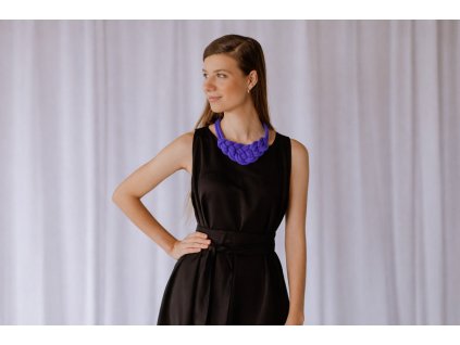 PLETENÝ BAVLNENÝ NÁHRDELNÍK NODEFIELD (FIALOVÝ) | UZLI