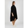 ÚPLETOVÉ OVERSIZED ŠATY IDA S ¾ RUKÁVOM (ČIERNE) | MIESTNI