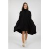 ÚPLETOVÉ OVERSIZED ŠATY IDA S ¾ RUKÁVOM (ČIERNE) | MIESTNI
