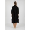 ÚPLETOVÉ OVERSIZED ŠATY IDA S ¾ RUKÁVOM (ČIERNE) | MIESTNI