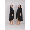 ÚPLETOVÉ OVERSIZED ŠATY IDA S ¾ RUKÁVOM (ČIERNE) | MIESTNI