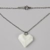 NÁHRDELNÍK SRDCE (BIELE) | STEHLÍK DESIGN