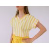 UPCYKLOVANÝ TOP VIKTOR (ŽLTO-BIELY) | MIESTNI