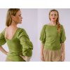DÁMSKE TRIČKO MARA S ¾ RUKÁVMI (ZELENÉ) | MIESTNI
